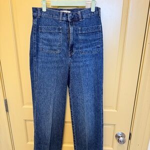 Madewell Perfect Vintage Wide‑Leg Jeans – Size 28 Tall